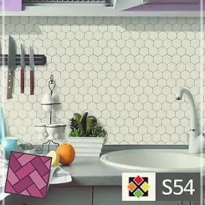 스티커타일 포인트 S54 타일스티커 육각 큰벌집 GW8E9A2A