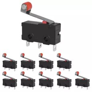 모멘티브 롤러 레버 암 KW12-3 AC 250V 5A SPDT 1NO 1NC 마이크로 스위치가 있는 SDTC 테크 리미트