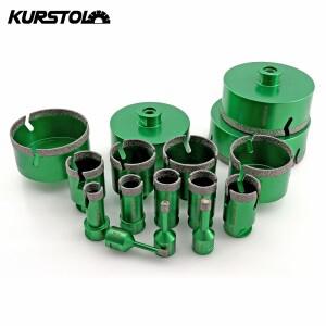 KURSTOL Dia20-125mm 다이아몬드 드릴링 코어 비트 커터, 세라믹 타일 M14 스레드 구멍 톱, 대리석 도자기