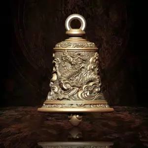 행운 목걸이 가디언벨 열쇠고리 바이크 드래곤 안전 종 용무늬 펜던트 부적 매력