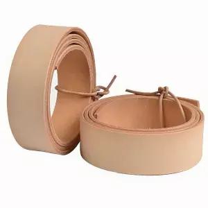 인조가죽시트지 가죽 수선패치  4.0mm 두께의 견고한 베지터블 태닝 천연 소가죽 스트립 수제 DIY 벨트 허