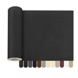인조가죽시트지 가죽 수선패치  자기 접착 가구 신발 응급 처치 패치 DIY 블랙 수리 테이프 소파 50x137cm