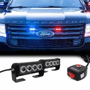 자동차 LED싸이키 12V 각도조절 10기능 경광등 경고등