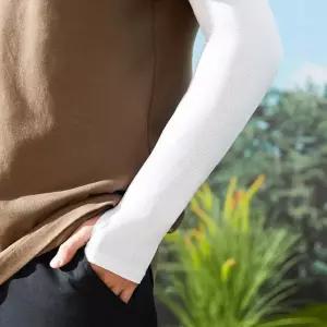 쿨링핏 자외선차단 손등 쿨토시 골프 등산토시 화이트