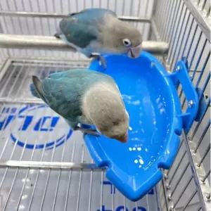 걸이식 앵무새 욕조 식기