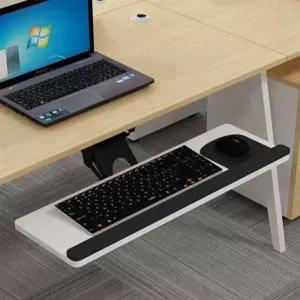 키보드 받침대 책상밑 펀칭 거치대 마우스 거치 슬라이드 레일형 확장 연장형