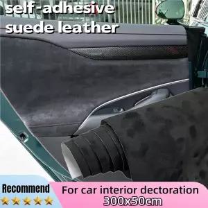 인조가죽시트지 가죽 수선패치  자체 접착 스웨이드 자동차 장식 지붕 문짝 최대 300cm 인공 두꺼운 0.7mm