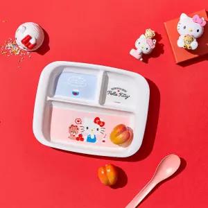 헬로키티 직사각 3분할 양손식판