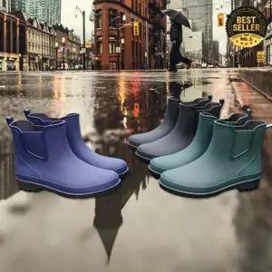 원픽마켓 남자장화 남성용 숏 레인 부츠 장마철 신발