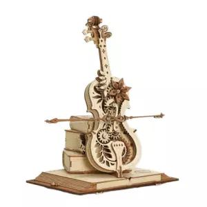 조립 퍼즐 로보타임 첼로 나무 미니어처 우든 오르골 DIY 목공예품