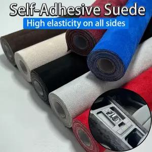 인조가죽시트지 가죽 수선패치  40x200cm 자가 접착 스웨이드 원단 자동차 도어 패널 내부 개조 소파 수리