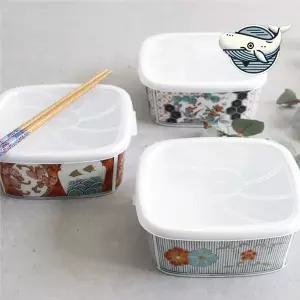 [하프클럽/브이와이]도자기 반찬통 도자기그릇 사각 그릇 집밥 용기