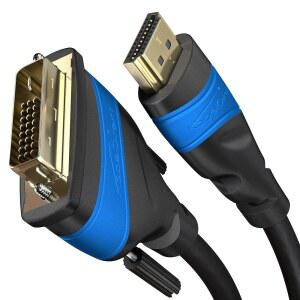 eAj HDMI DVI 어댑터 케이블(양방향 DVI-D 24+1 / HDMI 모니터 케이블, PC/노트북에서 모니터 /TV, 풀 HD /1080p), CableDirect 제공