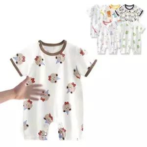 [엠케이] 수박곰 아동 실내 매쉬 반팔 우주복 205774