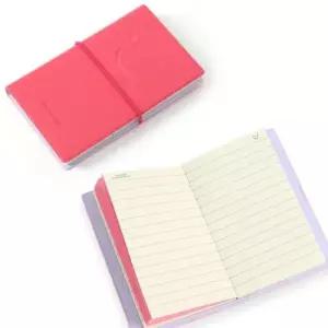 [문구/오피스] 가죽커버 핑크 수첩 5p세트 스마일