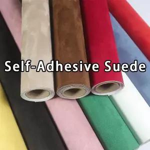 인조가죽시트지 가죽 수선패치  30x140cm 자가 접착 벨벳 패브릭 랩 롤 자동차 내부 개조 소파 수리 스웨이