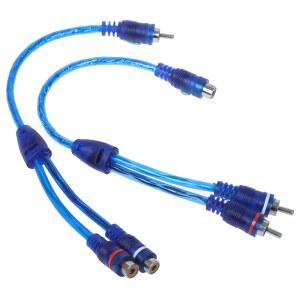 자동차 AUX 용 MP3 오디오 RCA Y 분배기 케이블 어댑터 코드 변환기