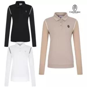 까스텔바작 골프 여성 여름 냉감 소매 카라 긴팔 티셔츠 BG-EMTL701