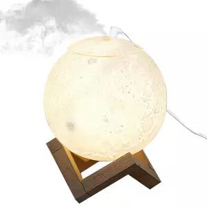 듀플렉스 보름달 3색무드등 가정용 초음파 가습기 매장 인테리어