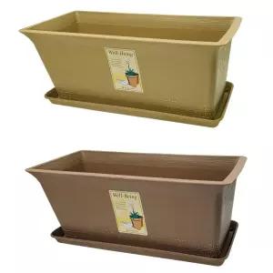 홈홈 직사각 플라스틱 화분 받침 물받이 받침대 소1호 분갈이 고정