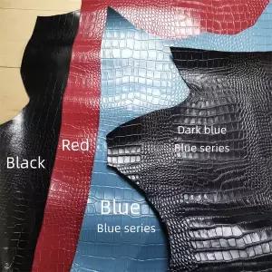 인조가죽시트지 가죽 수선패치  맞춤형 소가죽 양각 가방 두께 1.2mm 악어 패턴 제품 DIY