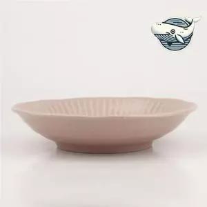 [하프클럽/브이와이]우아한 핑크 도자기 타볼 그릇 카페 20cm