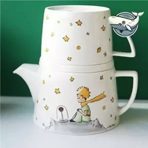 [하프클럽/브이와이]디자인 도자기 티포트 커피 주전자 홈카페