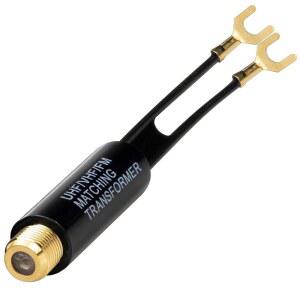 eAj Ancable 1팩 골드 도금 - 75옴 ~ 300옴 어댑터 - UHF / VHF / FM 발룬 트랜스포머 - TV, 라디오, 동축 안테나용 F 암잭이 있는 안테나 트랜스포머 컨버터 어댑터