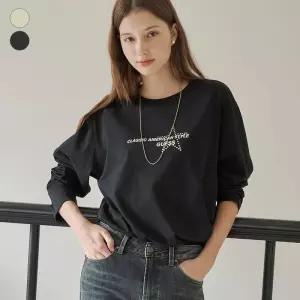 [백화점 홈쇼핑 정품] 게스 진 OP3K5424 하트프린팅 긴팔 티셔츠