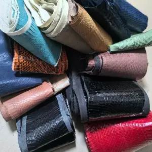 인조가죽시트지 가죽 수선패치  뱀가죽 소재 단색 스트립 벨트 긴 천연