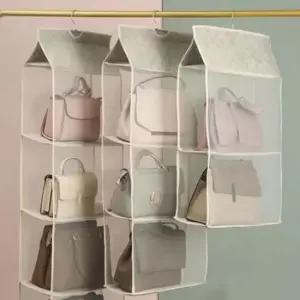 [생활] 모자 수납 보관 가방 4단 정리함 핸드백 정리대