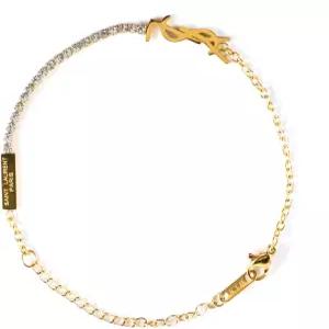 여성용 초기 다인티 18K 골드 도금 체인 링크 팔찌 미니멀리스트 럭셔리 주얼리 선물