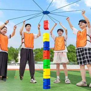 단체 블록게임 협동 놀이 팀빌딩 탑쌓기 체육대회 레크레이션 훈련 워크샵
