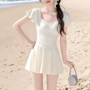 셔링 하트넥 원피스 수영복 OSM-1007057