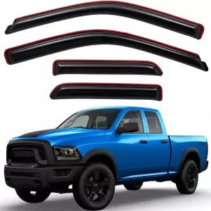 라이트로닉 194101 내구성이 뛰어난 채널 내 자동 통풍구 창문 바이저 2009-2010 닷지 램 1500 2011-2018