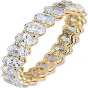 아마존 에센셜 14K 금 도금 큐빅 지르코니아 스태커블 스테이트먼트 링