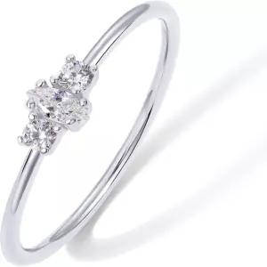 파보이 18K 골드 도금 마퀴즈 라운드 미니 큐빅 지르코니아 스태커블 링 여성용 앙증맞은 스태킹 얇은 밴드