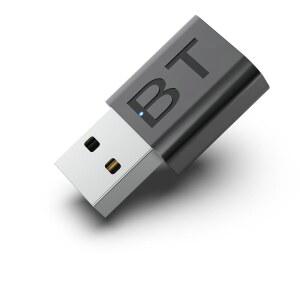 eAj QOFOWIN 미니 2-in-1 USB 블루투스 수신기, 가정용/자동차 스테레오 사운드 시스템용 5.4 무선 오디오 어댑터 3.5mm 카 키트 음악 수신기, 3.5mm 케이블 포함 블루투스 어댑터(Auxin)