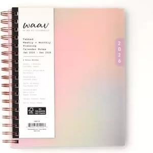 블루 스카이 WAAV 2026 주간 및 월간 플래너 캘린더 2026년 1월 - 12월 5.875 x 8.625 유연한 커버