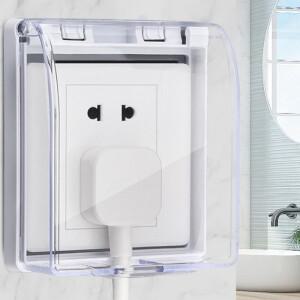 범용 86 타입 벽 소켓 방수 박스, 투명 플레이트 스위치 보호 커버, 가정용 전기 액세서리