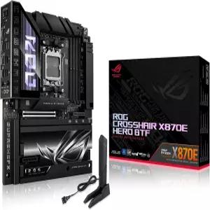 숨겨진 커넥터 디자인과 청정 케이블 관리를 위한 고출력 GPU 슬롯이 있는 ROG 크로스헤어 X870E 히어로