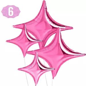 xo 페티 핑크 스파클 포일 생일 풍선 - 6개 파티 장식 학사 졸업 결혼식 사진 부스