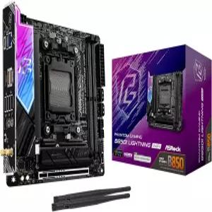 ASRock AMD B850i 라이트닝 WiFi 6E 소켓 AM5 Ryzen 9000/8000/7000 시리즈 DDR5 8200 OC MHz 128GB 미니