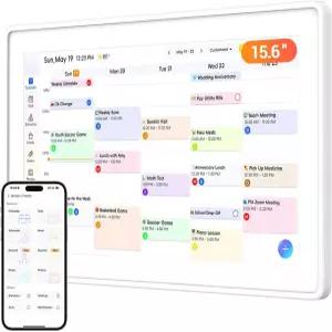 디지털 캘린더 15.6인치 월 플래너 전자 및 안무 차트 가족 일정을 위한 스마트 터치스크린 인터랙티브