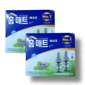 홈매트 리퀴드 알파 플러스 훈증기 전용 리필 2입(제라늄&허브향) 2세트