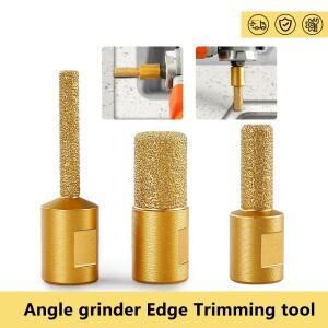 M10 라운드 생 진공 브레이징 버 로터리 그라인딩 드릴 비트 슬롯 트리밍 도구 앵글 클리어링 화강암 대리