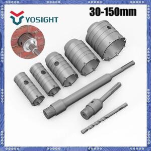1Pcs 30-150mm SDS-Plus 콘크리트 벽 구멍 톱 해머 드릴 비트 원형 샤프트 절단 도구 벽돌 시멘트 블록