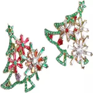 여성 패션 플라워 크리스탈 라인스톤 진주 주얼리용 어그타이거 브로치 핀