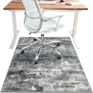 원목 타일 바닥용 사무용 의자 매트 롤링 체어 카펫용 추상 36인치 X 48인치 책상 컴퓨터 미끄럼 방지