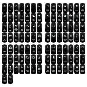 해양 12V 24V 흰색 Led On Off 로커 스위치 5Pin SPST 순간 DPDT ON OFF 3 방향 자동차 보트 Carling 4X4 N